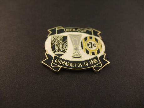 UEFA Cup voetbal 1988 Vitória Guimarães -Roda JC ( zwart-witte uitvoering)